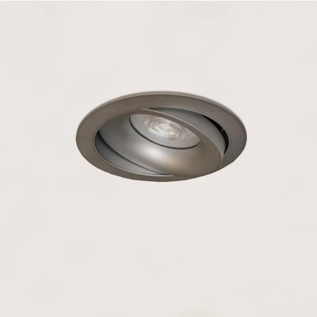 Inbouwspot Alice 1-lichts grijs rond