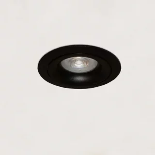 Inbouwspot Alice 1-lichts zwart rond