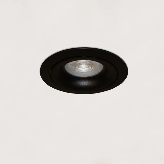 Inbouwspot Alice 1-lichts zwart rond