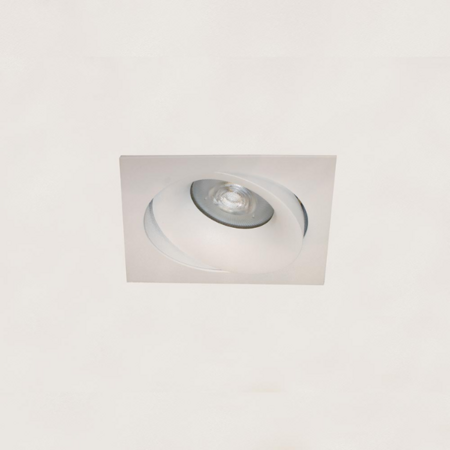 Artdelight Moderne minimalistische inbouwspot Alice 1-lichts wit vierkant