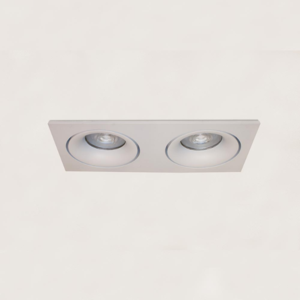 Artdelight Modern minimalistische inbouwspot Alice 2-lichts wit