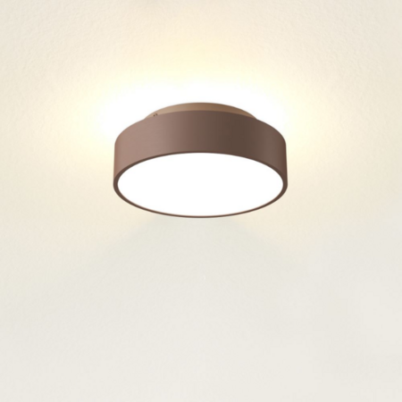 Artdelight Moderne Industriële plafondlamp Chicago 1-lichts brons geborsteld