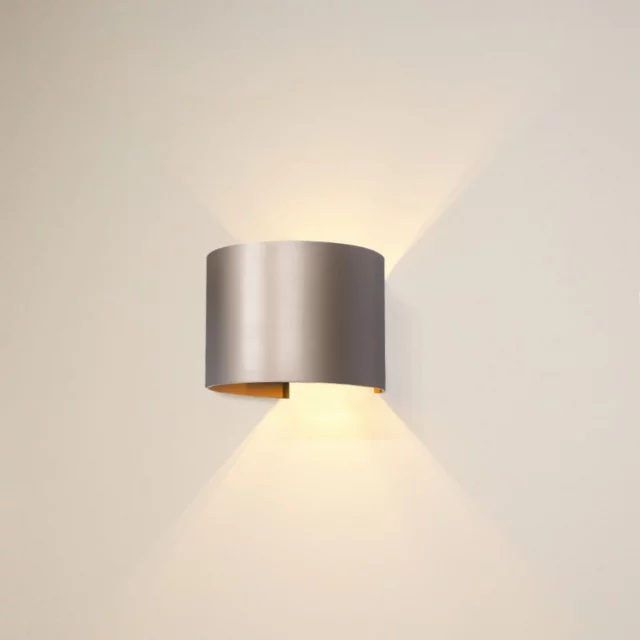 Wandlamp 1-lichts Gyro champagne