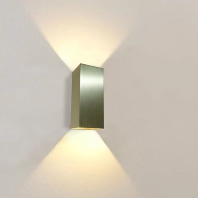 Wandlamp Dante XL 2-lichts licht brons