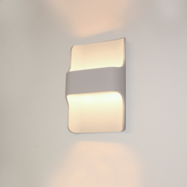 Wandlamp Dallas 2-lichts wit IP65