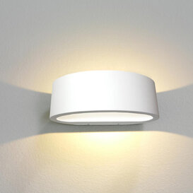 Wandlamp Sharp 1-lichts wit IP65
