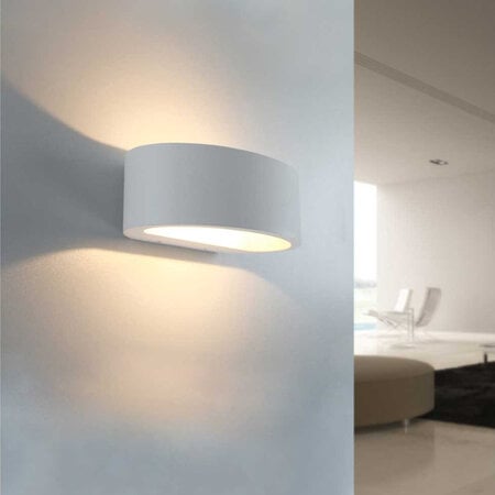 Artdelight Moderne Scandinavische wandlamp Sharp 1-lichts wit IP65