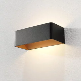 Wandlamp Mainz 2-lichts zwart koper