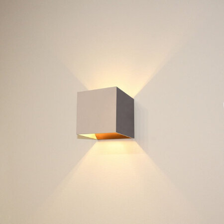 Artdelight Modern Scandinavische wandlamp Gymm 1-lichts champagne
