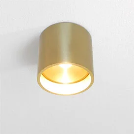 Plafondlamp Orleans 1-lichts goud geborsteld