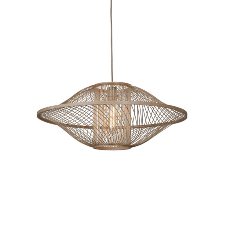 GOOD & MOJO Bohemian Moderne hanglamp Maui 1-lichts Ø70 cm naturel