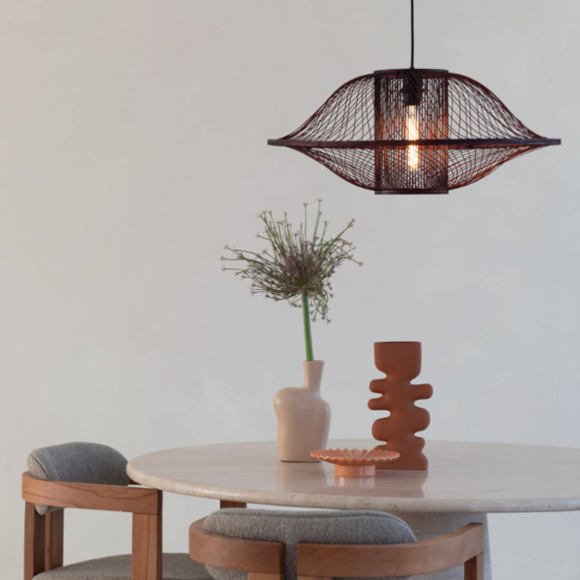hanglamp Maui 1-lichts burgundy Ø70 cm