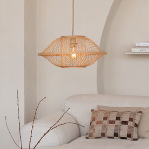 GOOD & MOJO Bohemian Moderne hanglamp Maui 1-lichts Ø50 cm naturel