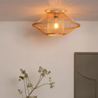 Plafondlamp Maui 1-lichts naturel Ø50 cm