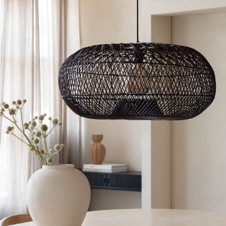 GOOD & MOJO Landelijke Ibiza stijl hanglamp Arizona 1-lichts burgundy