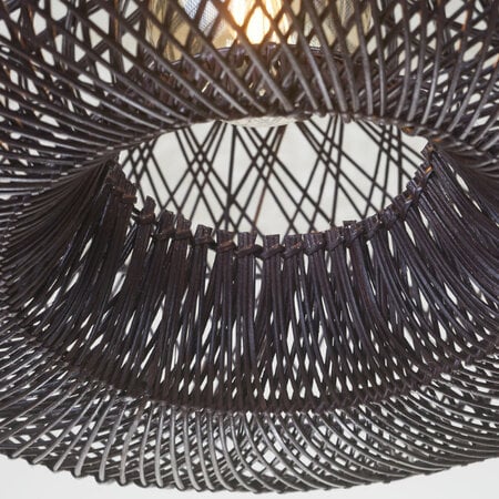GOOD & MOJO Landelijke Ibiza stijl hanglamp Arizona 1-lichts burgundy