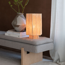 Tafellamp Panama 1-lichts large raffia naturel