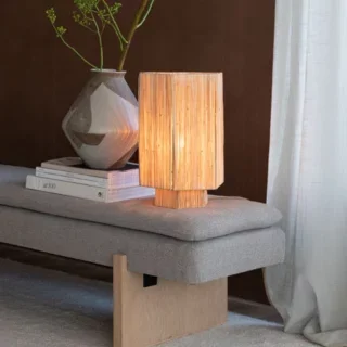 Tafellamp Panama 1-lichts large raffia naturel