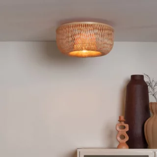 Plafondlamp Barbados 1-lichts naturel
