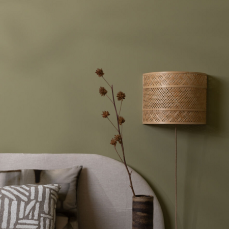 GOOD & MOJO Landelijke Ibiza stijl wandlamp Langkwai 1-lichts naturel