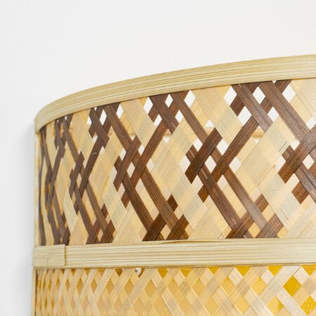 GOOD & MOJO Landelijke Ibiza stijl wandlamp Langkwai 1-lichts naturel bruin