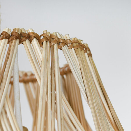 GOOD & MOJO Landelijke Ibiza stijl hanglamp Mendoza 1-lichts naturel