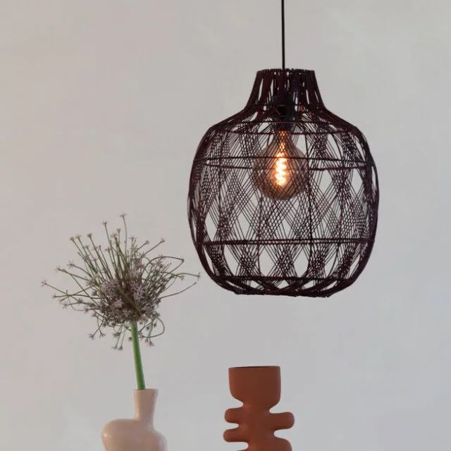 Hanglamp Mendoza large 1-lichts burgundy
