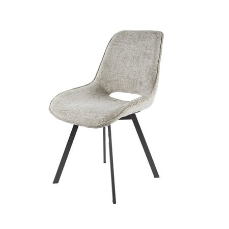 BelaLuz Moderne Scandinavische eetkamerstoel Frey Hoven zandkleur