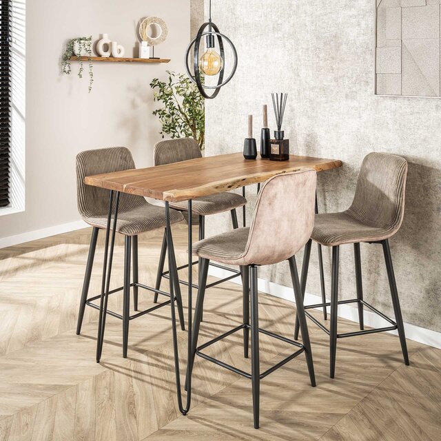 Bartafel Brando 130 cm massief acacia