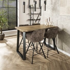 Bartafel San Diego 135cm blank antiek