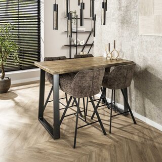 Bartafel San Diego 135cm blank antiek