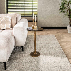 Bijzettafel Glare large goud antiek