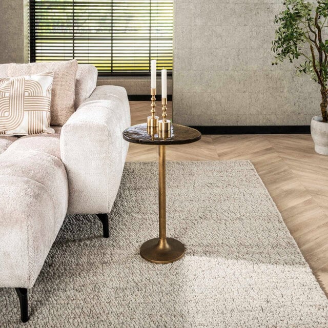 Bijzettafel Glare large goud antiek