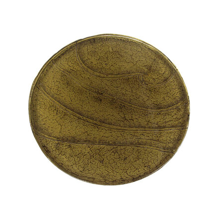 BelaLuz Hotel chique design bijzettafel Glare medium druppelpoot goud antiek