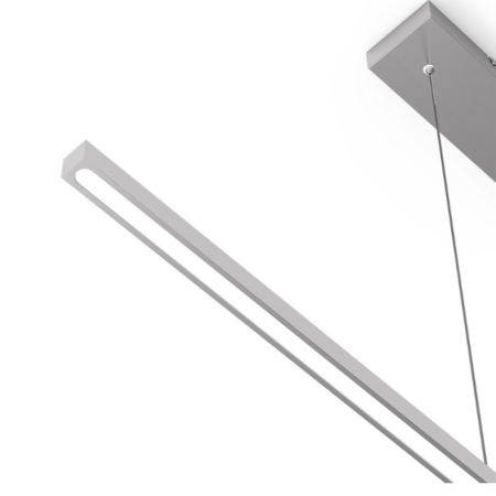 Mexlite minimalistische hanglamp Danske 1-lichts staal