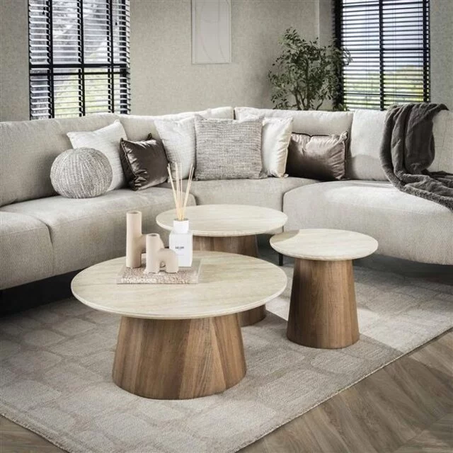 Salontafel Romano 3-set tapse poot