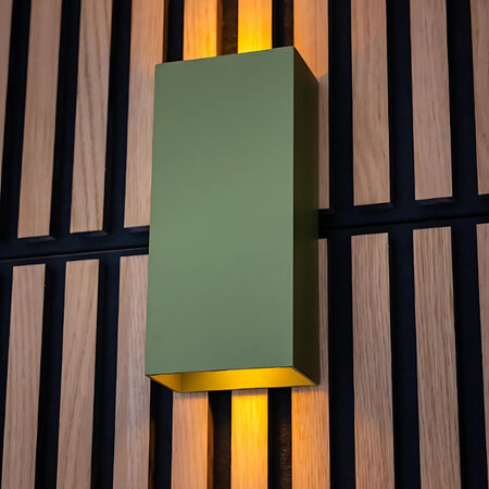 ETH Moderne Scandinavische wandlamp David 2-lichts groen