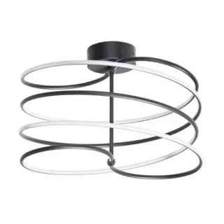 Plafondlamp Slinger 1-lichts zwart