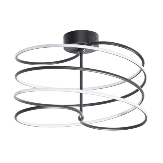 Plafondlamp Slinger 1-lichts zwart
