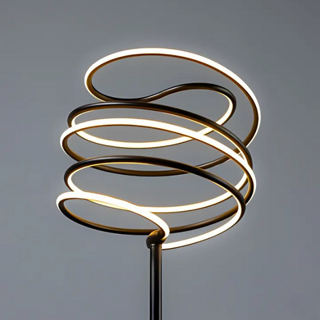 ETH minimalistisch design tafellamp Slinger zwart 3 standen