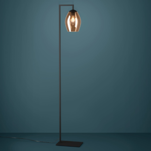Stars of Light Moderne Scandinavische vloerlamp Estanys 1-lichts bruin glas