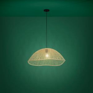 Stars of Light Landelijke Ibiza hanglamp Sambucona 1-lichts Ø72 cm rotan