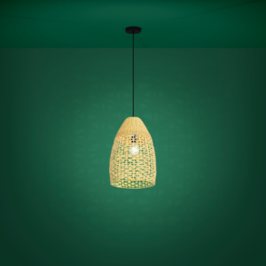 Stars of Light Landelijke Ibiza hanglamp Sambucona 1-lichts Ø35 cm rotan