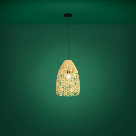 Stars of Light Landelijke Ibiza hanglamp Sambucona 1-lichts Ø35 cm rotan