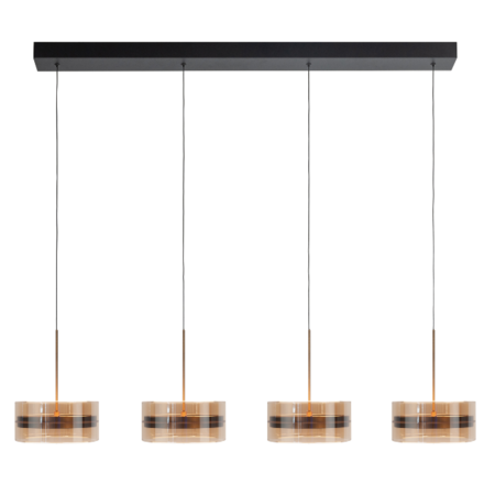 Highlight Modern minimalistische hanglamp Enzo 4 lichts brons