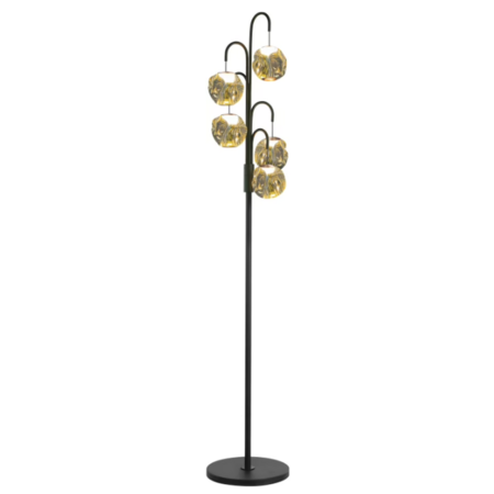 Highlight Moderne design vloerlamp Melina 5-lichts goud