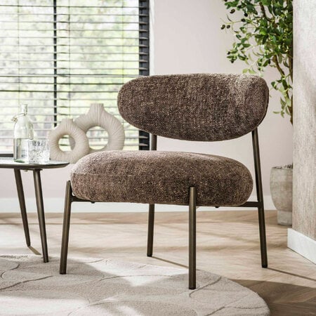 BelaLuz Moderne fauteuil Tissee cargo bruin