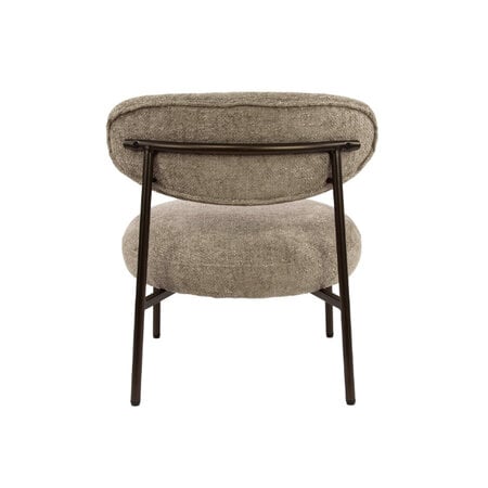 BelaLuz Modern Scandinavische fauteuil Tissee cargo zandkleur