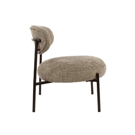 BelaLuz Modern Scandinavische fauteuil Tissee cargo zandkleur
