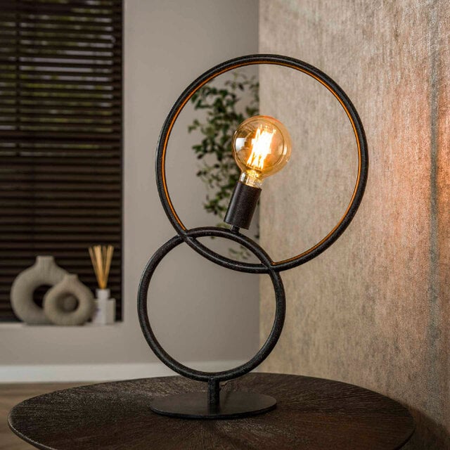 Tafellamp Loop 1-lichts charcoal